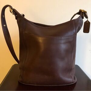 Vintage Coach Slim Duffle in Brown